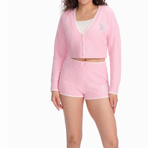 Juicy Couture Pants - Juicy Couture Pink Athletic Shorts & Sweater